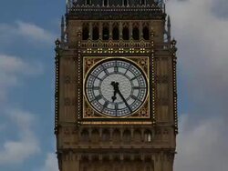 Big Ben Clock Face time lapse Stock Footage