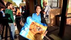 CLEAN : Melilla Syrian migrants board on a boat on their way to Spain News Clip