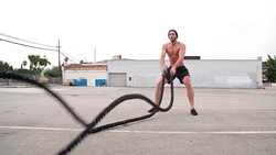 Athletic Male Workout gym Slow-Motion Stock Footage