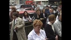 Princess Diana departing Child Bereavement Trust Launch News Clip