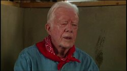 Former US president helps build homes near quake epicentre News Clip