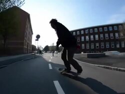 A skateboarder doing a trick. - 1920x1080 Stock Footage