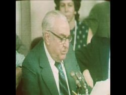 SYND 30 6 73 WATERGATE SENATORS ERVIN AND BAKER TALK News Clip