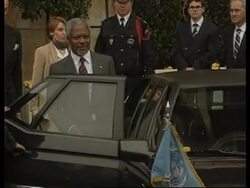 France - Kofi Annan departs News Clip