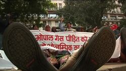 Protests over Bhopal disaster firm's sponsoring of 2012 Games News Clip