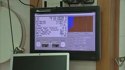 Scientist preparing equipment in laboratory on board the RRS Discovery News Clip