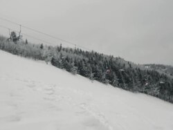 Downhill skiing Stock Footage