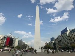The Obelisk, Buenos Aires, Argentina Stock Footage