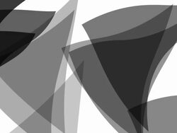 DISTORTED TRIANGLE : greyscale, vortex, white back (TRANSITION) Stock Footage