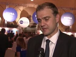 INTERVIEW: Magnus Jonsson talks about how Nivea is celebrating its 100th birthday... Stock Footage