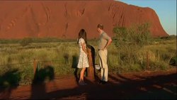 Prince William and his wife, Kate took a tour of Ayers Rock, now known by its Aboriginal name Uluru, posing for photographs as crowds waved, cheered, and took pictures. (April 22) News Clip