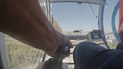 Crane Opearator's hand Stock Footage