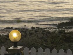 Bulb And Wave Slow Motion Stock Footage