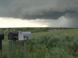 Developing Tornado Over Open Country Stock Footage