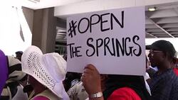 CLEAN : Cape Town: protests against water shut off News Clip