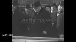 Lord Derby lays cornerstone at Wembley, United Kingdom, for Empire Pool News Clip