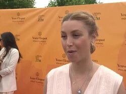 INTERVIEW: Whitney Port talks about coming out for her first polo match. at the The Fourth Annual Veuve Clicquot Polo Classic at New York NY.  Stock Footage