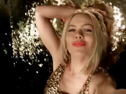 Sensual Blonde Girl Taking Selfie Stock Footage