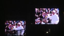 CLEAN : Pope Francis ends Mexico visit in Ciudad Juarez News Clip