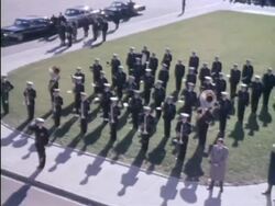 President John F. Kennedy's body is taken to St. Matthews Cathedral Stock Footage