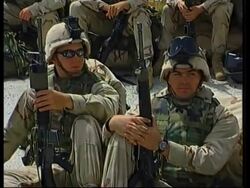 GWT: VOICED Marines leaving Kuwait to reinforce coalition troops in Iraq News Clip