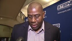 Basketball legend Earvin 'Magic' Johnson says it makes him happy to see professional athletes showing solidarity with protestors. (Dec. 9) Instructional Video
