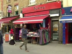 Ethnic community street scenes in Poplar, East London News Clip