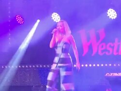 PERFORMANCE - Rita Ora at Rita Ora Westfield Christmas Lights on 3rd November 2014 in London, England. Stock Footage