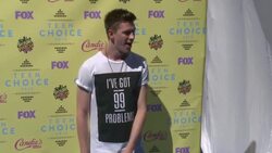 Collins Key at the Teen Choice Awards 2015 Stock Footage