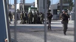CLEAN : Israeli guards shoot knife wielding Palestinian woman News Clip