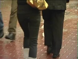 Winter tracks. Stock Footage