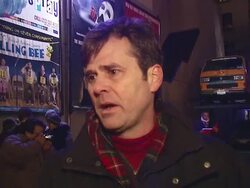 Celebration of the Birth of Jesus by Stephen Baldwin at Times Square Nativity Stock Footage