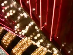 HD 1080i Las Vegas Neon Lights flickering 24 Stock Footage