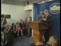 USA: WHITE HOUSE PRESS SECRETARY LOCKHART News Clip