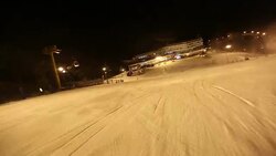 Skiing POV Glide Cam 1 Stock Footage