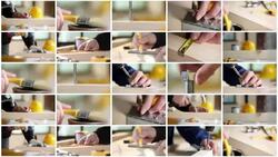 Repair. Video Wall. Stock Footage