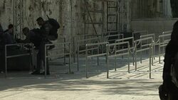 Israeli security forces outside the entrance to the Temple Mount compound after metal detectors removed News Clip