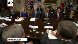 President Barack Obama on Tuesday huddled with executives from leading technology companies, including Google, Twitter and Apple. The White House says the government's HealthCare.gov website and NSA's surveillance programs were on the agenda. (Dec. 17) News Clip