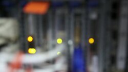 Fully Loaded Network Switch Stock Footage