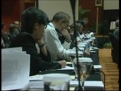 Australian FM Downer speech and news conference News Clip