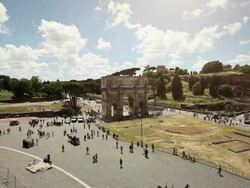 View from the Coliseum Stock Footage
