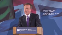 David Cameron Launching Welsh Conservative Manifesto - General Election 2015 News Clip