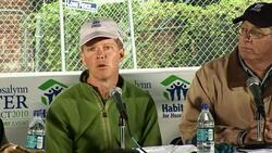 CLEAN: After hospital, Carter picks up hammer & nail News Clip