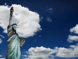 Statue Of Liberty Time Lapse Stock Footage