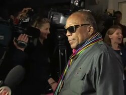 Quincy Jones at de Grisogono Party: 64th Cannes Film Festival on May 17, 2011 in Antibes, France. Stock Footage