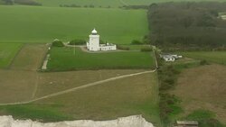 Aerials of Cross Channel Ferries and Dover Ferry Port News Clip