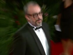 Alex de la Iglesia at the Balade Triste de Trompeta Premiere: 67th Venice Film Festival at Venice . (Footage by WireImage Video/GettyImages) Stock Footage