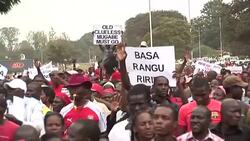 CLEAN : Thousands protest against Mugabe in Zimbabwe capital News Clip