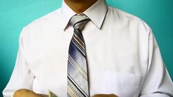 businessman hand hold banknote, US dollar Stock Footage