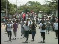 NICARAGUA: MANAGUA: PROTESTS AGAINST GOVERNMENT AID PROJECT News Clip